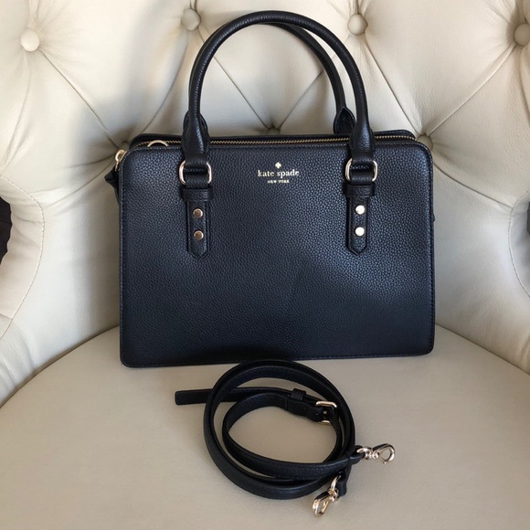 kate spade Handbags - Kate Spade Lise Black Satchel Crossbody Bag
